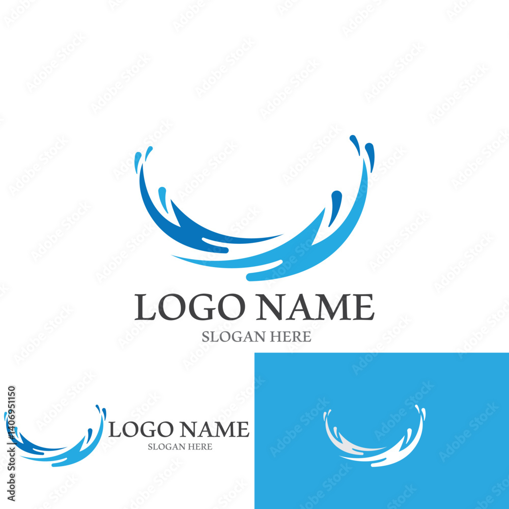 water and wave icon vector illustration template design water and wave icon vector illustration template design