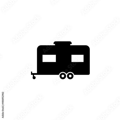 Camper trailer icon