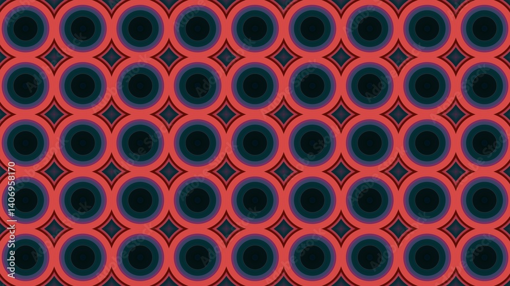 Fototapeta premium circle motif, circle pattern, symmetrical, circle lines, wall wallpaper, HD