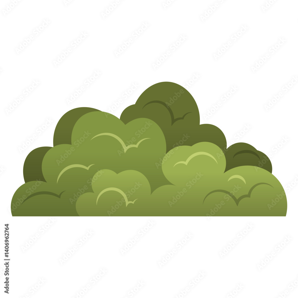 Green Brushes Illustration Green Brushes Illustration