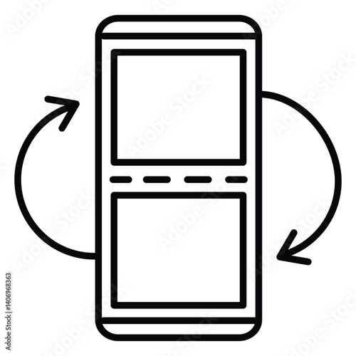 Business Efficiency and Multitasking App vector Icon design