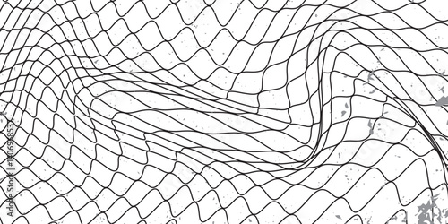 Curved net pattern. Seamless design for sportswear or equipment like soccer goals, volleyball nets, basketball hoops, hockey nets, and athletic gear. eps 10