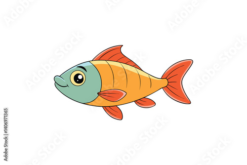 fish on a white background