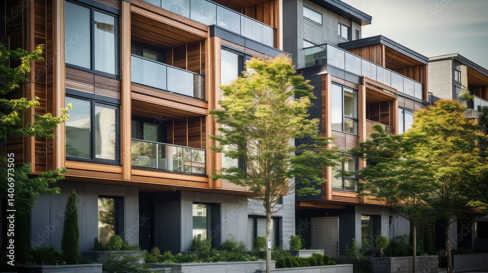 Obraz premium design housing timber frame