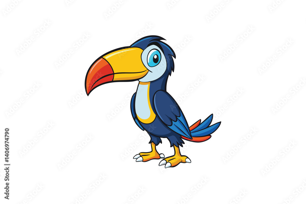 Fototapeta premium toucan on white background