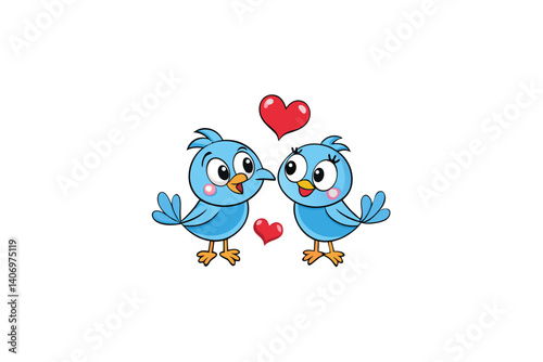  cartoon love birds