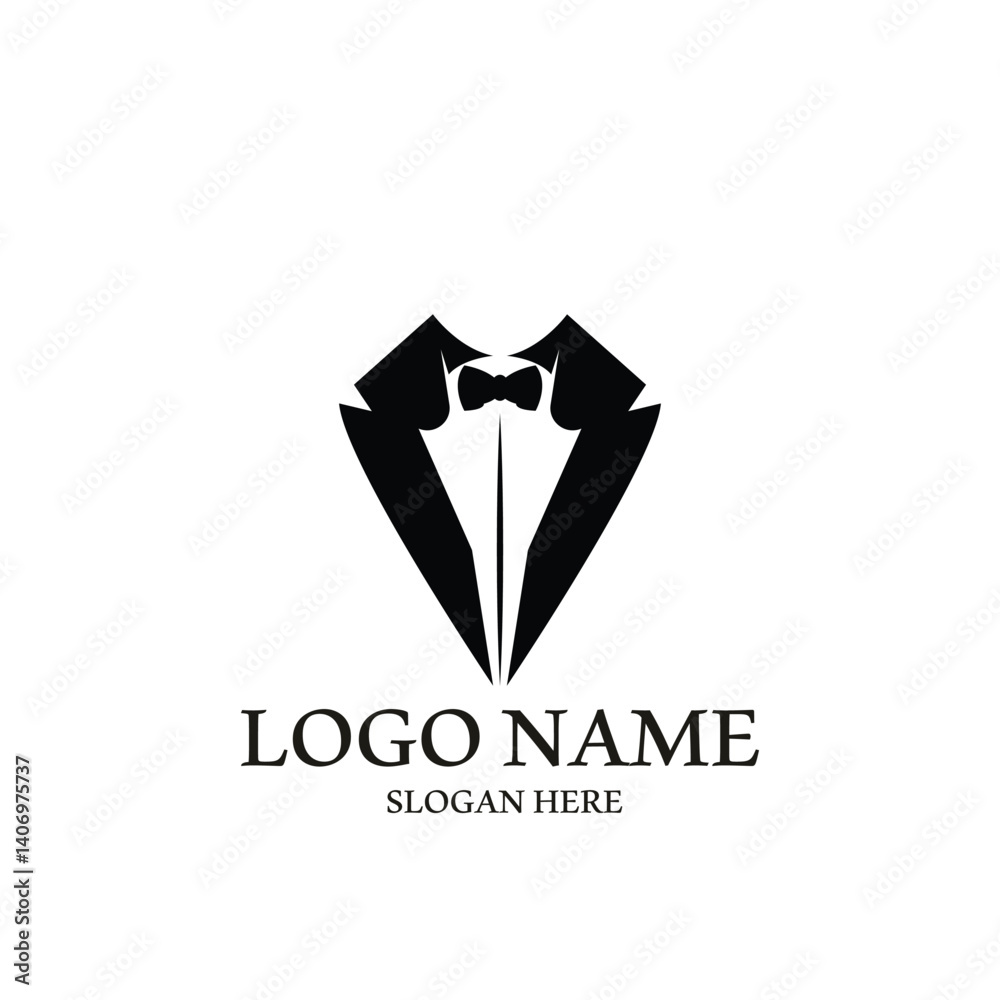 tuxedo elegant icon vector illustration template design tuxedo elegant icon vector illustration template design