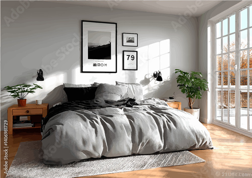 Modern Bedroom Design: Cozy and Minimalistic Style