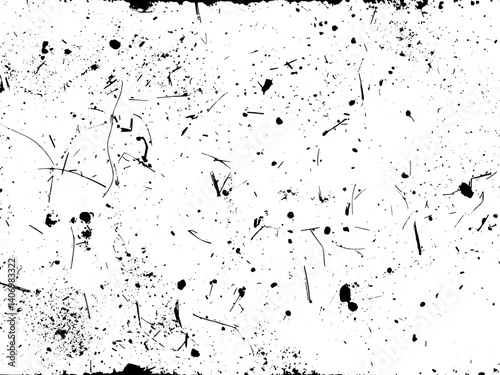 Scratch Grunge Background, frame. Painted texture. Dust Overlay Distress Grain . Simply Place illustration over any Object to Create grunge Effect. Vector