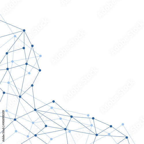Network Connecting Dot Polygon Corner