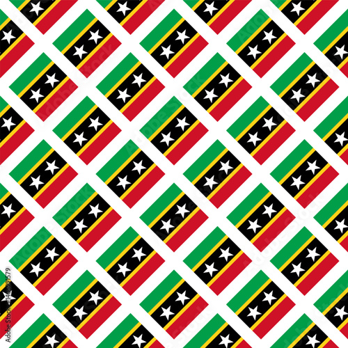 diamond pattern of saint kitts and nevis flag. geometric background for decoration. vector illustration