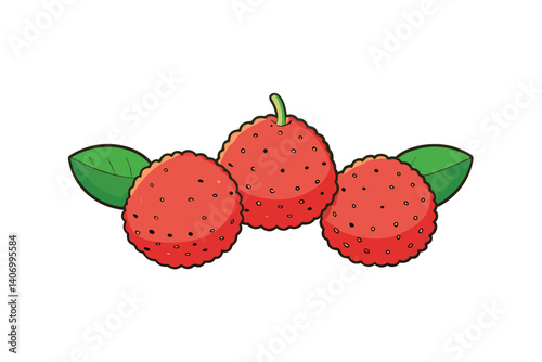 berries of a raspberry