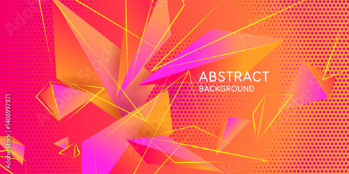 Stylish background in a modern style with simple geometric elements and shapes. A template for the text.