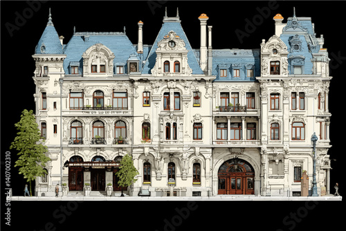 Elegant Hotel: A Classic Architectural Masterpiece