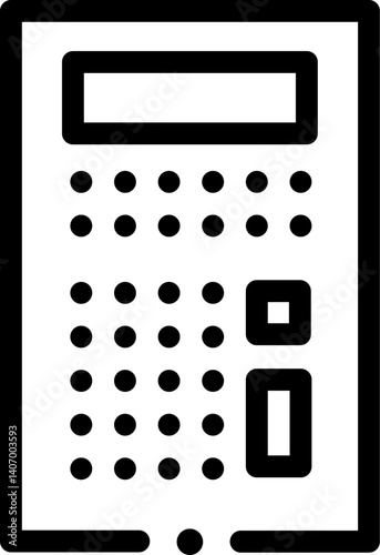 calculator Illustration on a white background     
