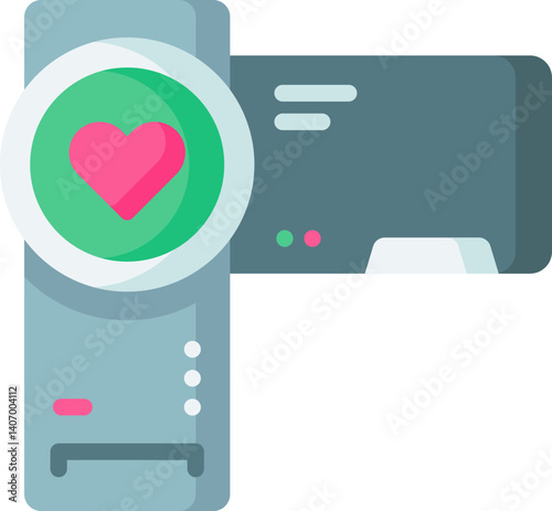 camcorder Illustration on a white background     