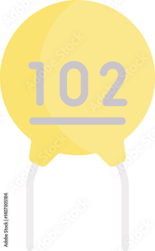 capacitor Illustration on a white background     