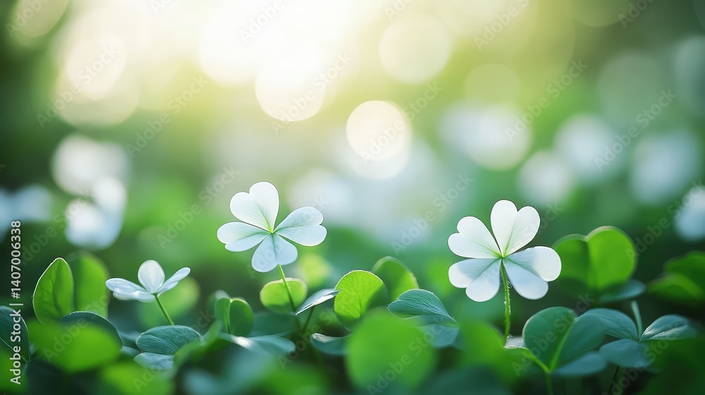 blossoms white shamrock blossoms white shamrock