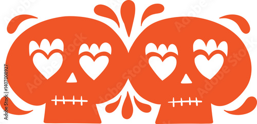 Loving Skulls Dia de los Muertos