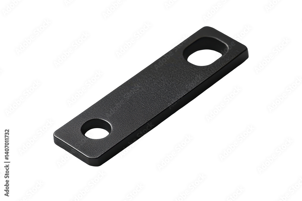 Isolated Metal Bar with Rounded Ends Isolated Metal Bar with Rounded Ends