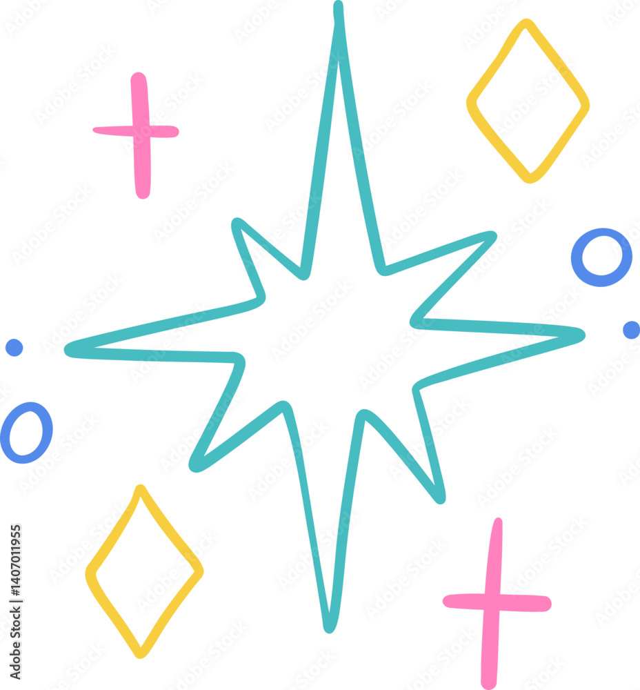 Fototapeta premium Sparkle with Fun Accents