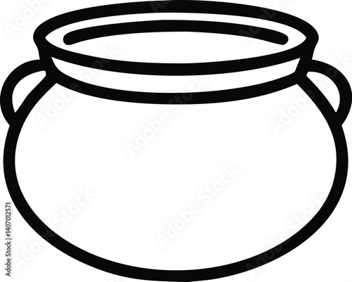 empty_glass_jar, glass_container, simple_outline_illustration, minimal_black_and_white_design
