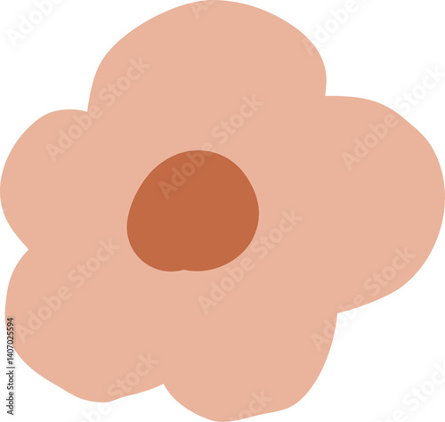 Boho simple flower mid century decoration