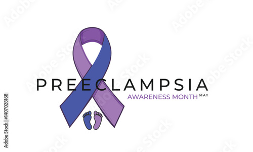 Preeclampsia awareness month. background, banner, card, poster, template. Vector illustration.