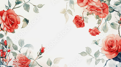 Wallpaper Mural Elegant wedding invitation card background . Minimal hand painted watercolor botanical flowers texture template background. Design for wedding, vip cover, poster, rsvp moderncard.Valentine's Day Torontodigital.ca