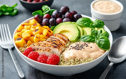Healthy Quinoa Bowl with Chicken