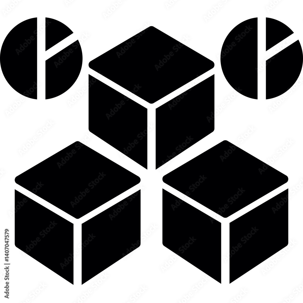 Data Cube Icon Data Cube Icon