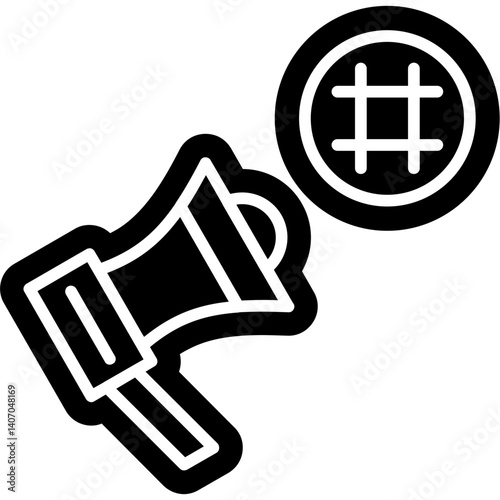 Hashtag Strategy Icon