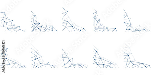 Network Connecting Dot Polygon Corner