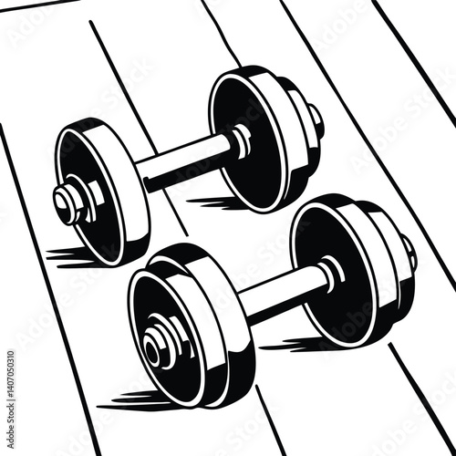 Fitness Equipment Dumbbells Weightlifting Exercise Gym Workout Strength Training, 