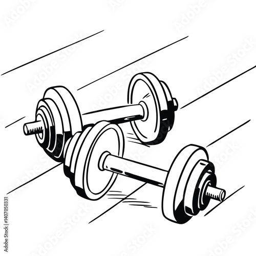 Fitness Equipment Dumbbells Weightlifting Exercise Gym Workout Strength Training, 