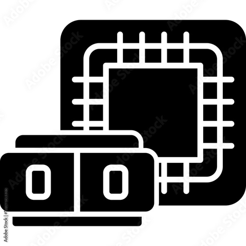 Self-Learning Robot Icon