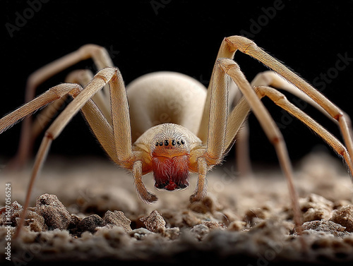 A close-up of a brown reclu...