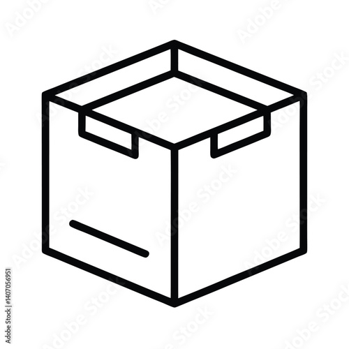 Outline of Plyo box on white background