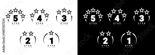Star rating. star Symbol or emblem. vector illustration