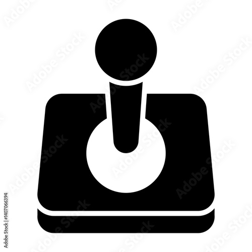 Joy Stick Vector Glyph Icon Design
