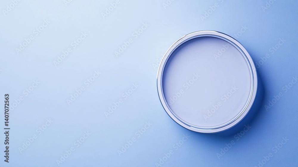 Chrome circular frame creating empty space on blue background Chrome circular frame creating empty space on blue background