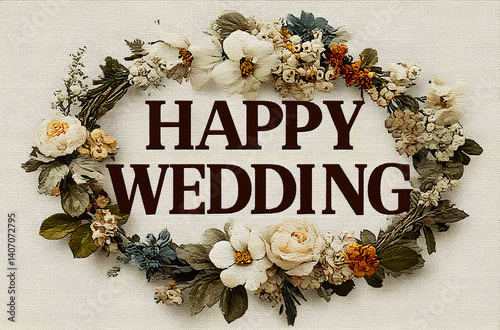 Floral Wedding Wishes: A Charming Celebration of Love