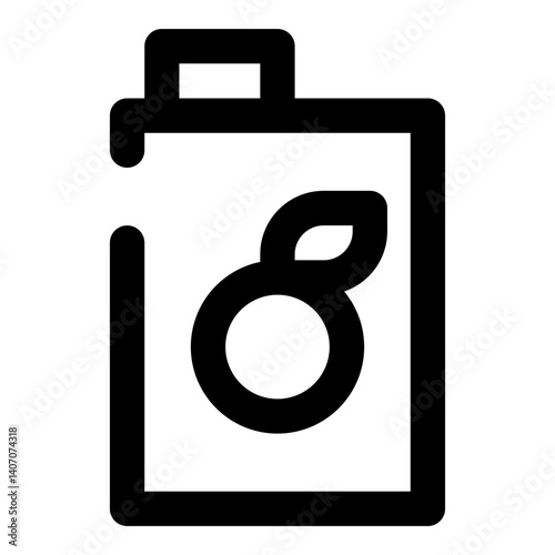 food and fruit dashed line icon