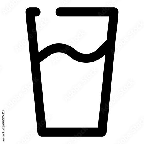 food and fruit dashed line icon