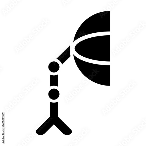 Reflector Vector Glyph Icon Design