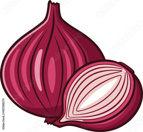 onion isolated on a white background