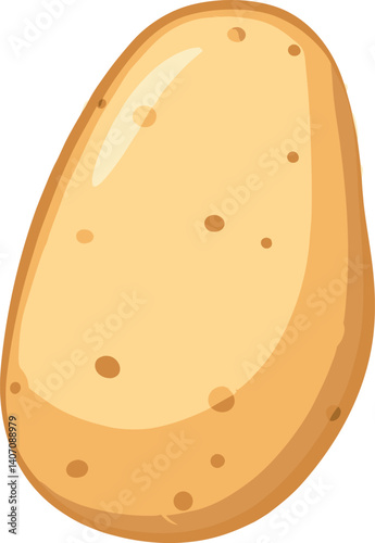 Potato vector isolated