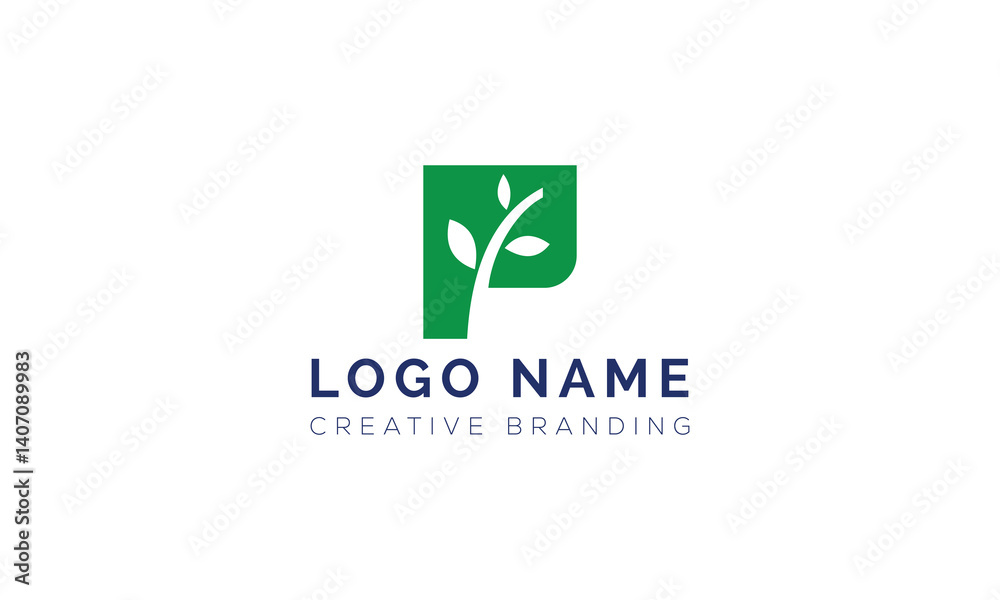 Minimalist P Logo for Branding and Identity. Minimalist P Logo for Branding and Identity.
