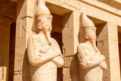 Mortuary Temple of Queen Hatshepsut, Deir El-Bahri, West Bank, Luxor, Egypt. 