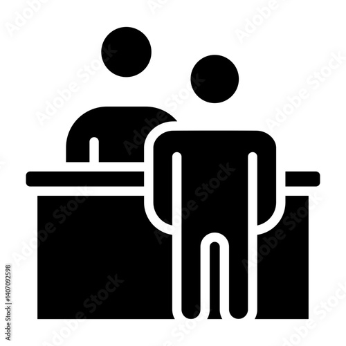 Reception Vector Glyph Icon Design